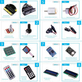 ELEGOO UNO R3 Project Most Complete Starter Kit with Tutorial Compatible with Arduino IDE (63 Items) DIY Electronic Kit