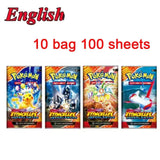 10 Packs Pokémon Card Bright Stars 151 Prismatic Evolutions,PALDEAN FATES English Reinforcement Battle Transaction Card Gift