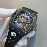 Carbon Fiber Multifunction Imported Movement Automatic Flywheel Men's Mechanical Watch