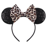 Colorful Sequins 5"Bows Mouse Ear Headbands for Adults Girls Festival Party Hair Accessories Women Girls Rainbow Hairbands