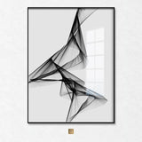 Unframed Nordic Black White art wall art Canvas Painting posters Prints Abstract line Picture for Living Room Morden Home Decor