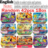 %42pcs Pokemon Cards TAKARA TOMY Battle Toys Lost Origin Pokemons Box with Pikachu Anime Bank Pokemon Game Cards  for Childre