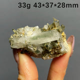 Natural Green Phantom Crystal Cluster Healing Stone Raw Specimen for Teaching Collection Gift Home Decor
