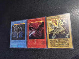 3pcs/set Yu-Gi-Oh! DIY 25th Anniversary Dark Style Egyptian God Series Self-made Card Obelisk The Tormentor Game Collection Card