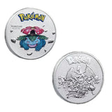Pokemon Anime Gold Plated Gold Coin Game Commemorative Coin Pikachu Mewtwo Charizard Gold Coin Game Collection childrens gift