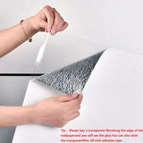 50cmX10/2.8m Linen 3D Foam Self-adhesive PVC Solid Color Thickened Waterproof Background Wall Renovation Wallpaper Wall Stickers