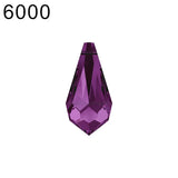 (1 Piece) 6000 Classic Drop Pendant Crystal from Austria Loose Beads Rhinestone Earrings DIY Jewelry Making Home Decoration