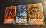 Anime Yu-Gi-Oh DIY ACG Premium Glitter Collectible Card Boy Games Toys Christmas Birthday Gifts Slifer the Sky Dragon Tormentor