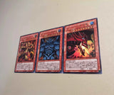 3pcs/set Yu-Gi-Oh! DIY 25th Anniversary Dark Style Egyptian God Series Self-made Card Obelisk The Tormentor Game Collection Card