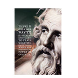 Seneca Statue Art Canvas Painting Making Noble Resolutions Inspirational Quotes Posters and Prints for Office Room Home Decor