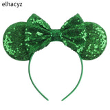 Colorful Sequins 5"Bows Mouse Ear Headbands for Adults Girls Festival Party Hair Accessories Women Girls Rainbow Hairbands