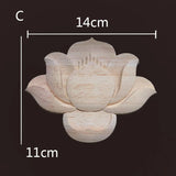 Antique Onlays Mouldings Rubber Wood Appliques for Furniture Home Decoration Wood Figurines for Decor Wood Carving Decal