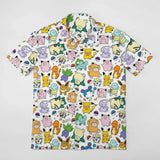 2026 Pokemon Mini Characters Hawaiian Shirt Pikachu graphic T-shirt Summer Sports Leisure Men's T-Shirt Kid's Clothing Tee Woman