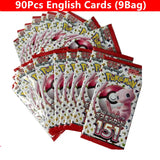90-360Pcs English French Spanish Carta Karten Pokemon Cards Sun Moon Evolutions Booster Box Collectible Tradiner Card  for child