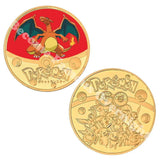 Pokemon Anime Gold Plated Gold Coin Game Commemorative Coin Pikachu Mewtwo Charizard Gold Coin Game Collection childrens gift