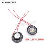 2pcs/lot New Ultra-thin Toy-car horn 16 ohms 0.25 watt 0.25W 16R speaker Diameter 27MM 2.7CM With Wire