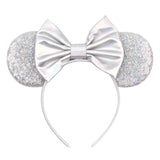Colorful Sequins 5"Bows Mouse Ear Headbands for Adults Girls Festival Party Hair Accessories Women Girls Rainbow Hairbands
