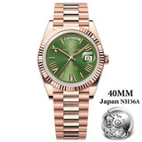 2026 New PAGANI DESIGN Rose Gold DD40 Luxury Automatic Watch Men Mechanical Wrist Watches Men Japan NH36A AR Sapphire crystal