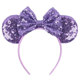 Colorful Sequins 5"Bows Mouse Ear Headbands for Adults Girls Festival Party Hair Accessories Women Girls Rainbow Hairbands