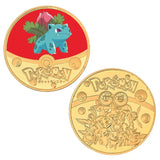 Pokemon Anime Gold Plated Gold Coin Game Commemorative Coin Pikachu Mewtwo Charizard Gold Coin Game Collection childrens gift