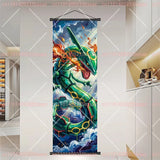 Pokémon Anime Elf Dragonite Gengar Pikachu Charizard Kyogre Rayquaza HD Poster Scroll Painting Art Hanging Painting Holiday Gift
