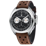 PAGANI DESIGN Men's Watches Retro Panda Dial Quartz Watch Men Japan VK63 Chronograph Sapphire glass Wrist Watch Men 2024 New