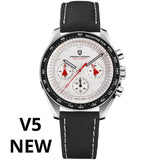 PAGANI DESIGN 2026 New V5 PD1701 Men's Watches Luxury Quartz Watch Men Sport Speed Chronograph AR Sapphire glass 100M Waterproof