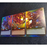 3pcs/set Yu-Gi-Oh! DIY 25th Anniversary Dark Style Egyptian God Series Self-made Card Obelisk The Tormentor Game Collection Card