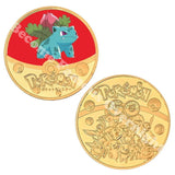 Pokemon Anime Gold Plated Gold Coin Game Commemorative Coin Pikachu Mewtwo Charizard Gold Coin Game Collection childrens gift