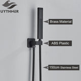 Uythner Handshower Head 150cm Stainless Steel Shower Hose Shower Faucet Sprayer Head Wall Mounted Faucet Accessories