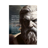 Seneca Statue Art Canvas Painting Making Noble Resolutions Inspirational Quotes Posters and Prints for Office Room Home Decor