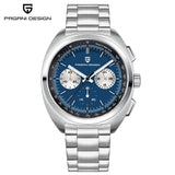 PAGANI DESIGN 2026 Retro Luxury Men's Watches Sports Chronograph VK63 Quartz Watch For Men AR Sapphire Waterproof Leather Clock