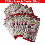 90-360Pcs English French Spanish Carta Karten Pokemon Cards Sun Moon Evolutions Booster Box Collectible Tradiner Card  for child