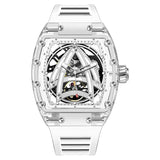 PINDU New Design Luxury Brand Men's Mechanical Watch Skeleton Mechanical Sapphire Glass Stainless Steel Waterproof Watch