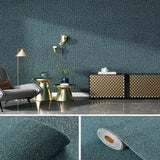 50cmX10/2.8m Linen 3D Foam Self-adhesive PVC Solid Color Thickened Waterproof Background Wall Renovation Wallpaper Wall Stickers