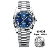2026 New PAGANI DESIGN Rose Gold DD40 Luxury Automatic Watch Men Mechanical Wrist Watches Men Japan NH36A AR Sapphire crystal