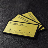Holographic Foil Custom business card  Black card hollowing Design and Print black card stock foil silver foil cal Luxurious