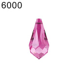 (1 Piece) 6000 Classic Drop Pendant Crystal from Austria Loose Beads Rhinestone Earrings DIY Jewelry Making Home Decoration