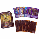72PCS Yugioh Card with Tin Box Yu Gi Oh Card Holographic English Version Golden Letter Duel Links Game Card Blue Eyes Exodia Toy