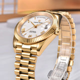 PAGANI DESIGN 2026 New DD36 Gold White Luxury Automatic Watch Men AR Sapphire Glass Date Week Mechanical Wristwatch Men ST16 Mov