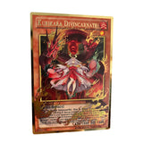 Yugioh Golden Metal Cards Yu-Gi-Oh Alloy Collection Card Blue Eyes Dark Magicial Obelisk Slifer Ra Kids Christmas Birthday Gift