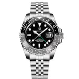 PAGANI DESIGN 2026 40MM Luxury Men GMT Automatic Machinery Watch Ceramic Bezel Jubilee Strap Sapphire Waterproof Watches for men
