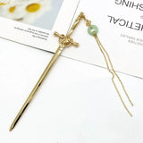 Hairpin Ruby Pendant Vintage Hair Sticks Chinese Ancient Style Hairpin Hairpin Headwear Hanfu Hairpin Chopstick Headdress