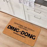 Funny Polish Text Doormat, Non-Slip Entryway Rug, Durable Washable Floor Mat for Home and Patio Decor