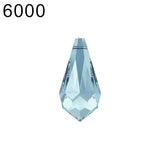 (1 Piece) 6000 Classic Drop Pendant Crystal from Austria Loose Beads Rhinestone Earrings DIY Jewelry Making Home Decoration