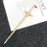 Hairpin Ruby Pendant Vintage Hair Sticks Chinese Ancient Style Hairpin Hairpin Headwear Hanfu Hairpin Chopstick Headdress