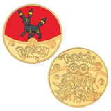 Pokemon Anime Gold Plated Gold Coin Game Commemorative Coin Pikachu Mewtwo Charizard Gold Coin Game Collection childrens gift
