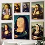 Funny Mona Lisa Poster Poster Art Print Bar Living Room Furniture Decor