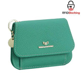 Royal Bagger Womens Wallet Small Rfid Ladies Compact Bifold Leather Vintage Coin Purse Kiss Lock Trifold Purse Magnetic Opening