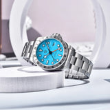 RollsTimi New luxury Automatic Mens Watch GMT NH34 Stainless Steel Mechanical Waterproof Wrist Watch for Men Sapphire Dial Watch